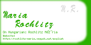 maria rochlitz business card